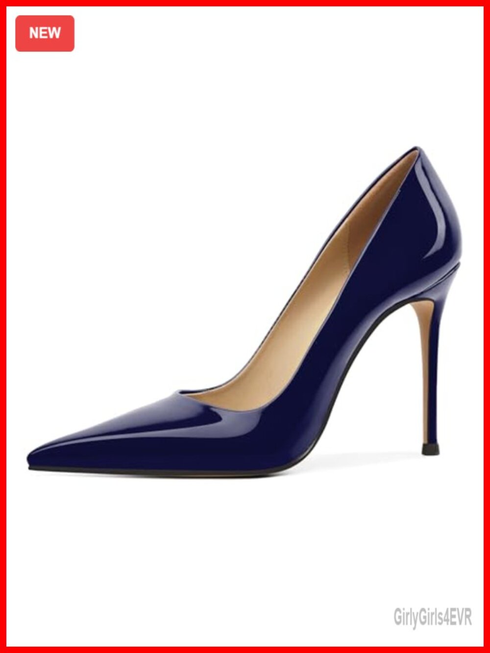 Pointed Toe Stiletto Heels Women 4 Inch Slip On Pumps Office Wedding